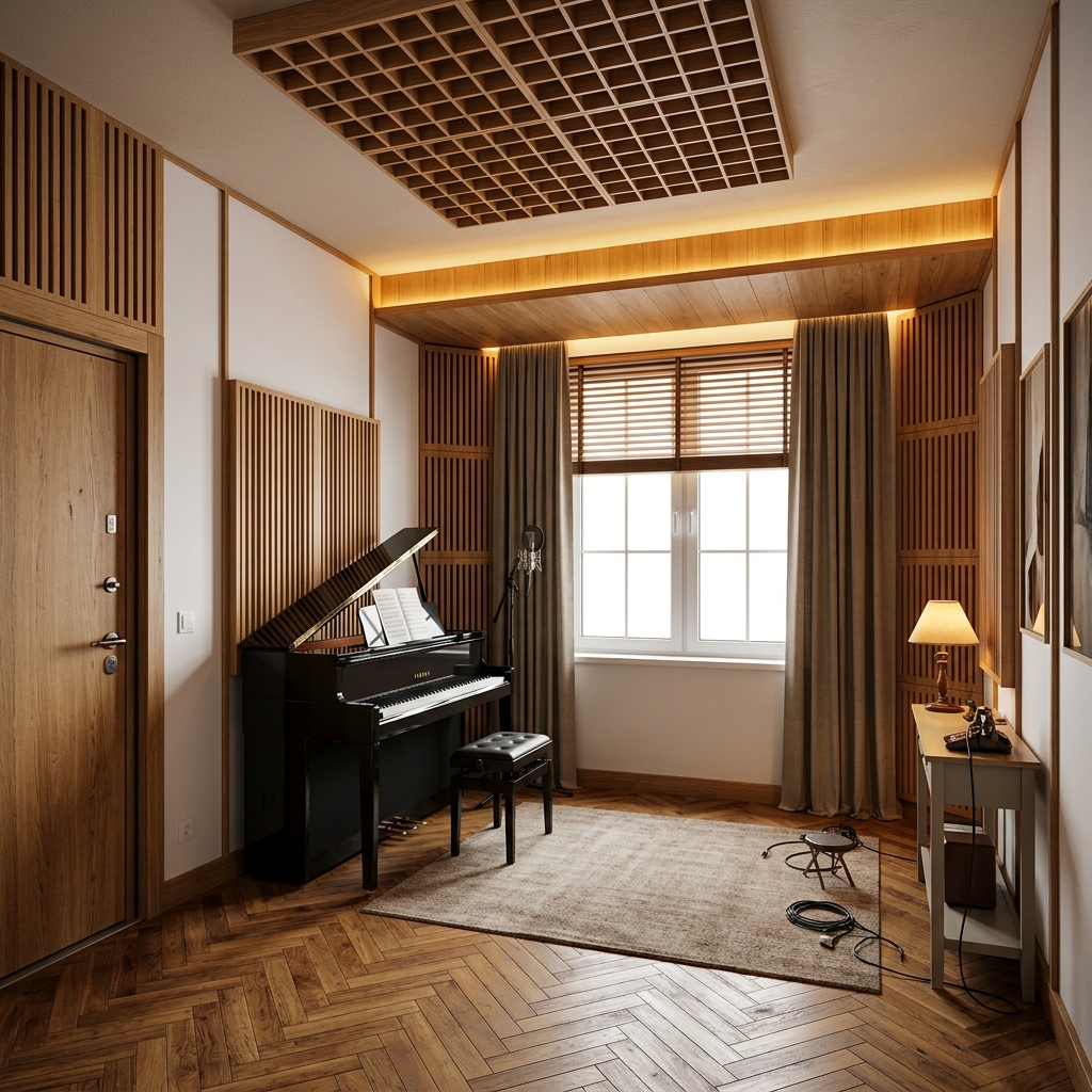 Eterna Studio Recording Room 3D Render
